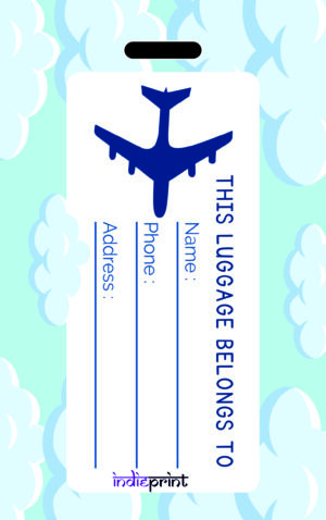 Alternative view of IndiePrint Luggage Tag